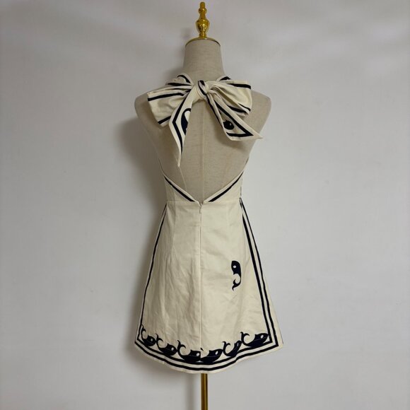 Alemais Marine printed cotton minidress - Picture 9 of 13